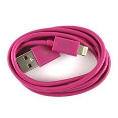 Lightning-USB Datakabel. 1 m. Hot pink.