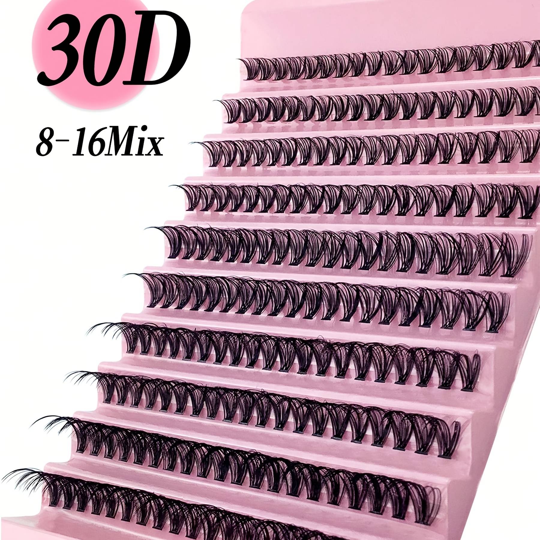 TEMU 30d 40d Mink Eyelash Extensions | Multi- & D , Lightweight & Reusable | Natural To Dramatic Look | Beginner-friendly, | Ideal For Daily Wear &