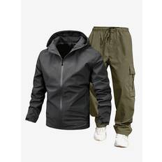 Men's Lightweight Jackets Windproof and Waterproof Leisure Hiking Suits