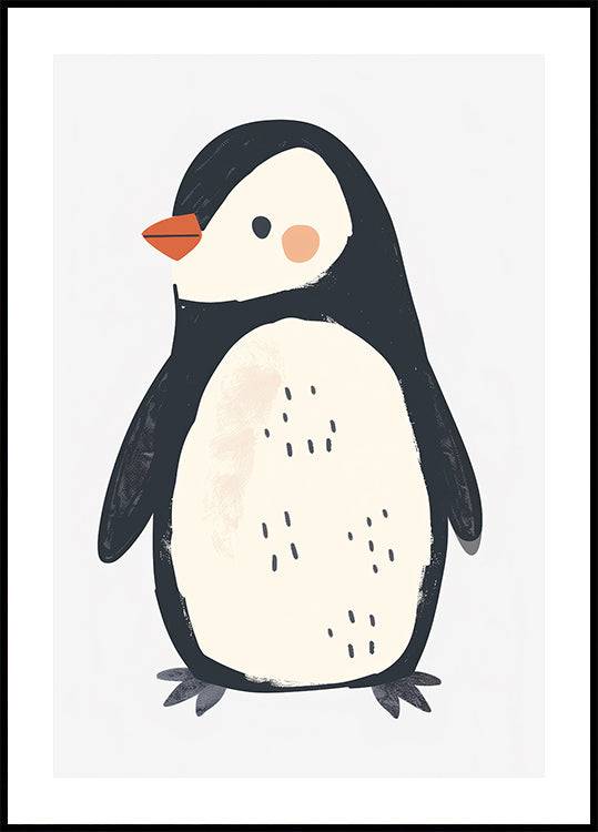 Cute Penguin Poster (70x100cm) - Plakater > Barnväggskonst, BD