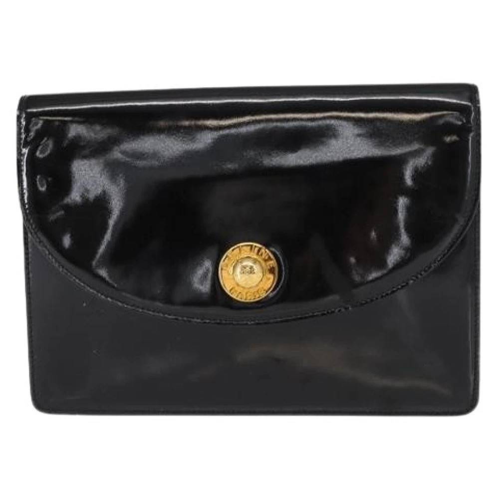 Celine Vintage Pre-owned Leather Clutch - Vintage - Dame - Sort - ONE SIZE - Læder