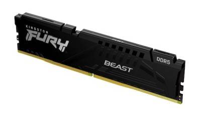 32 GB (1x32GB) DDR5-6000 Kingston FURY Beast Black CL36, AMD EXPO - Svart