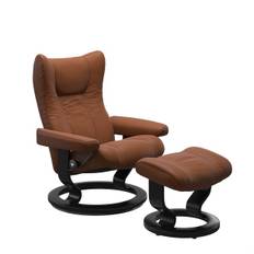 Stressless Wing Classic - Cognac Large - Uden skammel