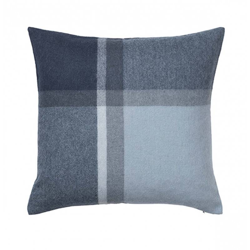 Elvang pude - Manhatten Dark blue/asphalt 50 x 50 cm..