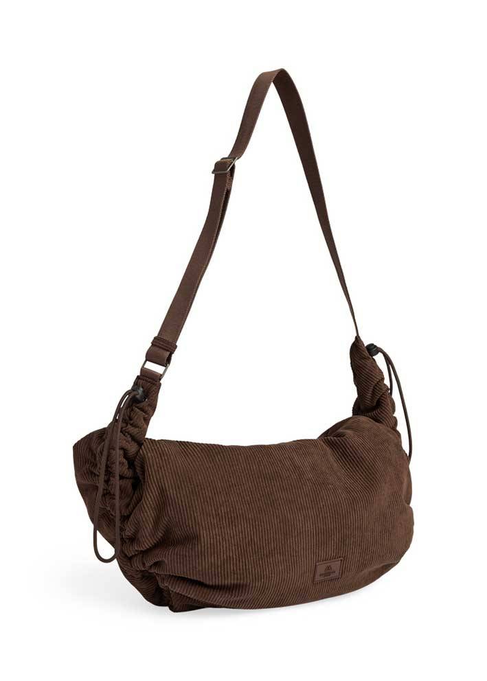 Markberg Alpine Crossbody Taske - Fløjl - Mørk Brun.