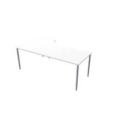 Bord Lanab Höger Vitlaminat-Grå 200x120cm