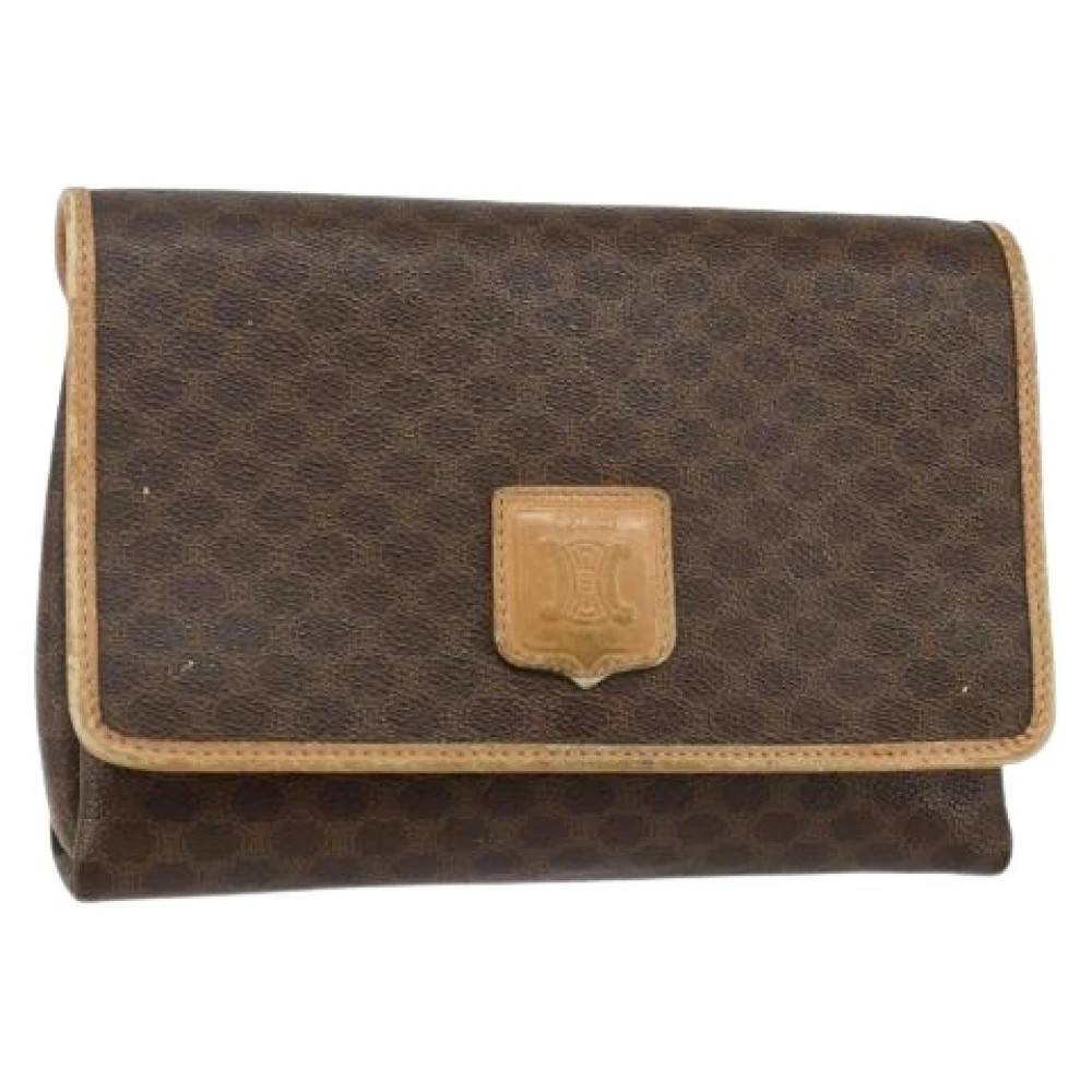 Celine Vintage - Pre-owned Vintage Macadam PVC Axelväska Vintage - Dam - ONE Size - Läder