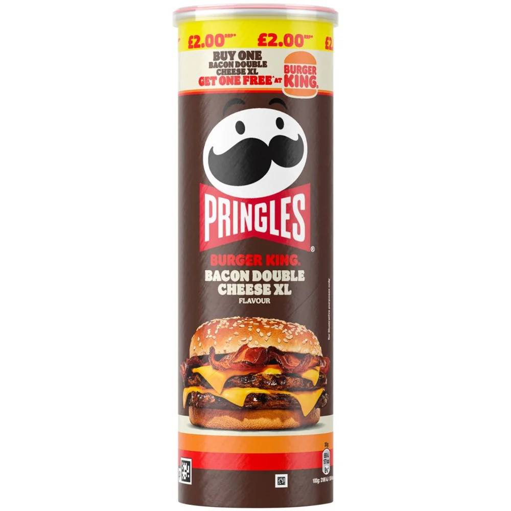 Pringles Burger King - Bacon Double Cheese XL 165g (Limited Edition) - 1-pack