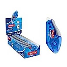 Tipp-Ex Korrigeringsroller mjukt grepp, 10 m x 4,2 mm, 10-pack, perfekt för kontoret, hemmakontoret eller skolan