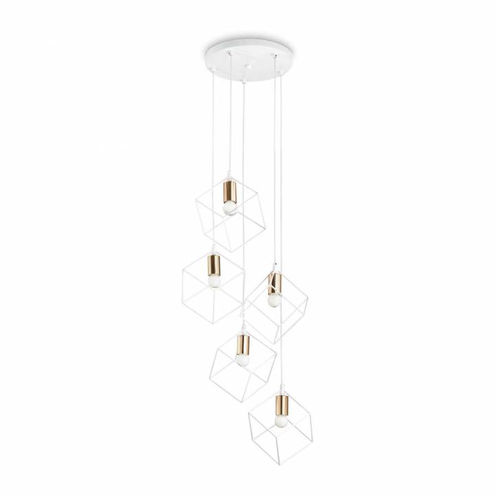 Suspensionslampor Ice SP5, vit,Ideal Lux-237671
