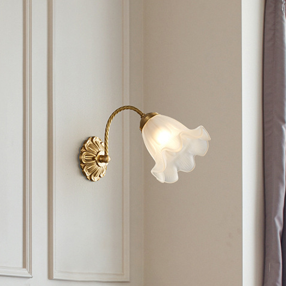 VintageGlow – Retro Glasmurvägglampa för Stämning - A - D31*H19cm
