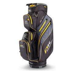 Powakaddy Dri Tech Golf Cart Bag 2025 - Black/Gun Metal with Yellow Trim
