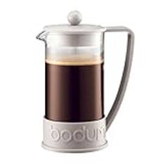 Bodum BRAZIL Kaffebryggare (French Press System, permanent rostfritt stål filter, 1,0 liters) krämfärgad