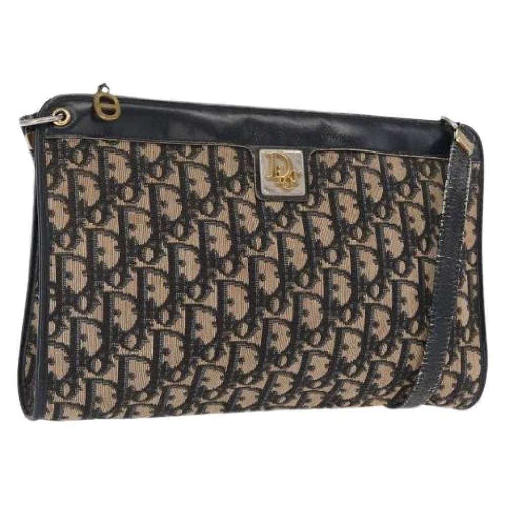 Dior Vintage Pre-owned Trotter Canvas Skuldertaske - Vintage - Dame - Flerfarvet - ONE SIZE - Uld