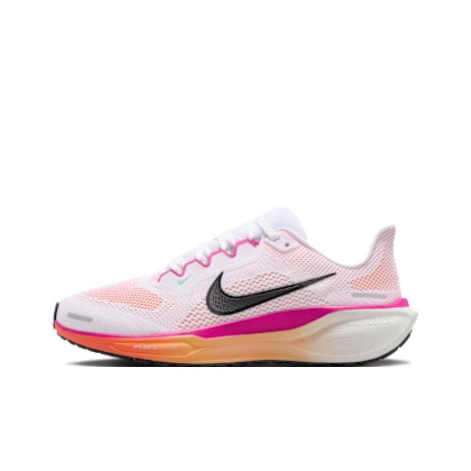 Nike Air Zoom Pegasus 41 Vit Svart Eldrosa Dam Sneakers Svart-Eldrosa FD2723-120 41