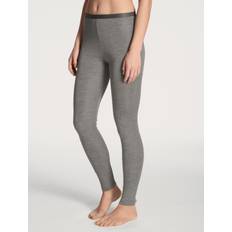 Leggings i uld/silke • platin melé – Calida