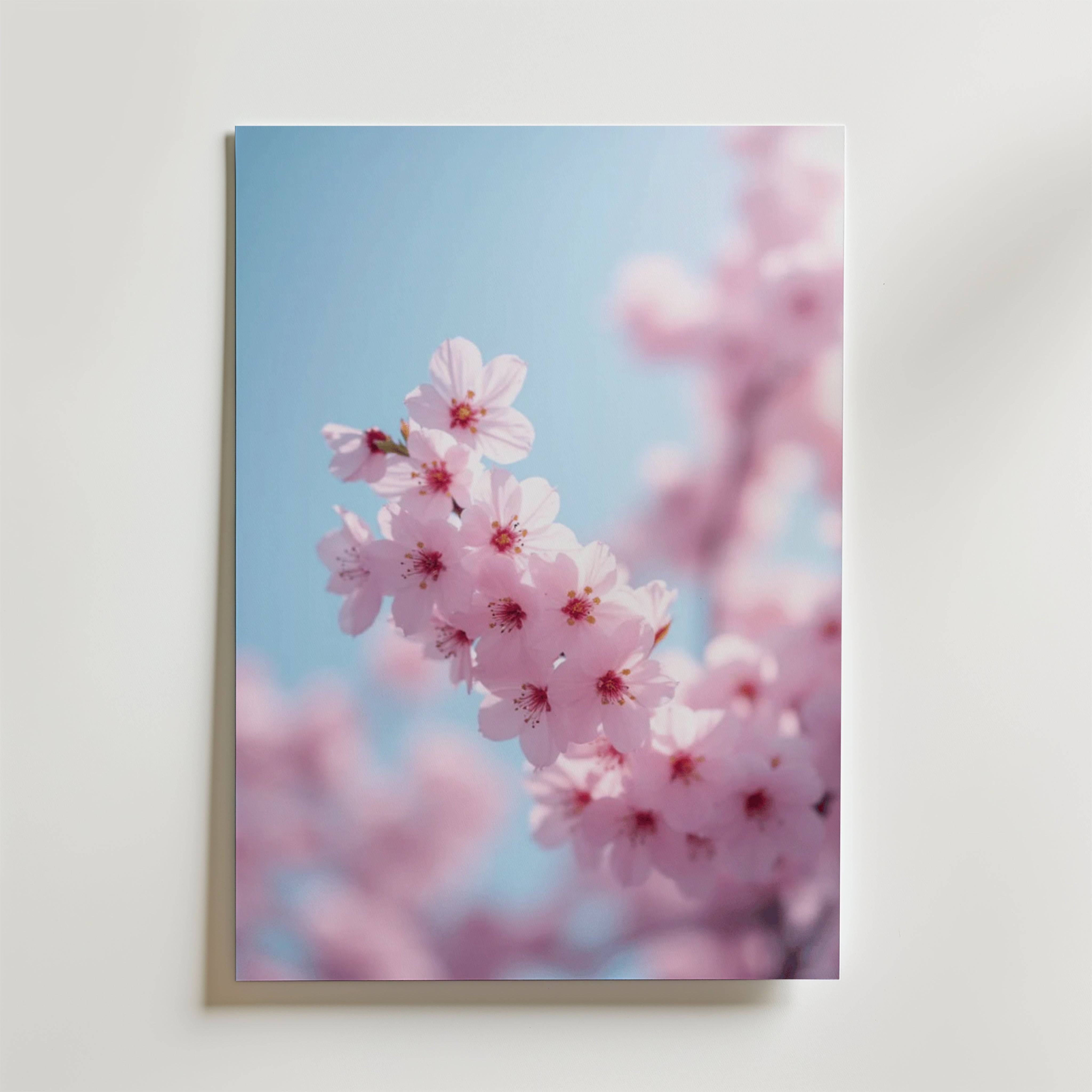 Cherry blossom pastel poster - Fine Art Poster 50x70 cm