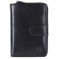 Bugundar Rø Vintage Stor RFID Damepung Sort 896-00