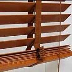 Wood Venetian Blinds for Windows 50mm Wide Slats PVC Window Shades White Tape Blind,Light Filtering Venetian Shades,Privacy Shutters(80x220cm/31.5x86.5in)