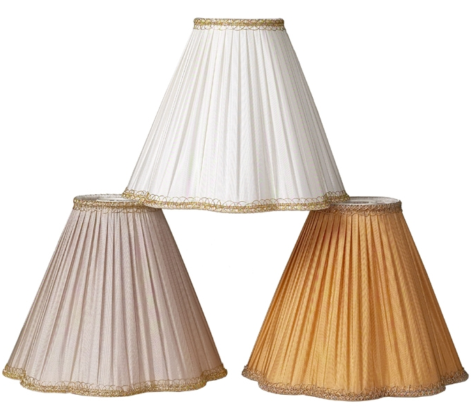 Lampskärm gammeldags plizzerad stor 6 färger Golvlampa Läslampa