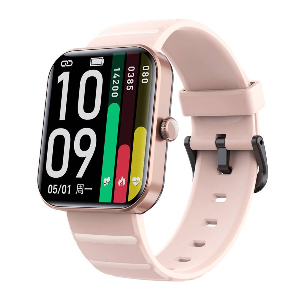 "Blutdruckuhr, 1,90"" Smartwatch, 50+ Sportmodi, 24H Herzfrequenz/Schlaf/Blutzucker Monitor Smartwatch för Android IOS (Gold Gel)"