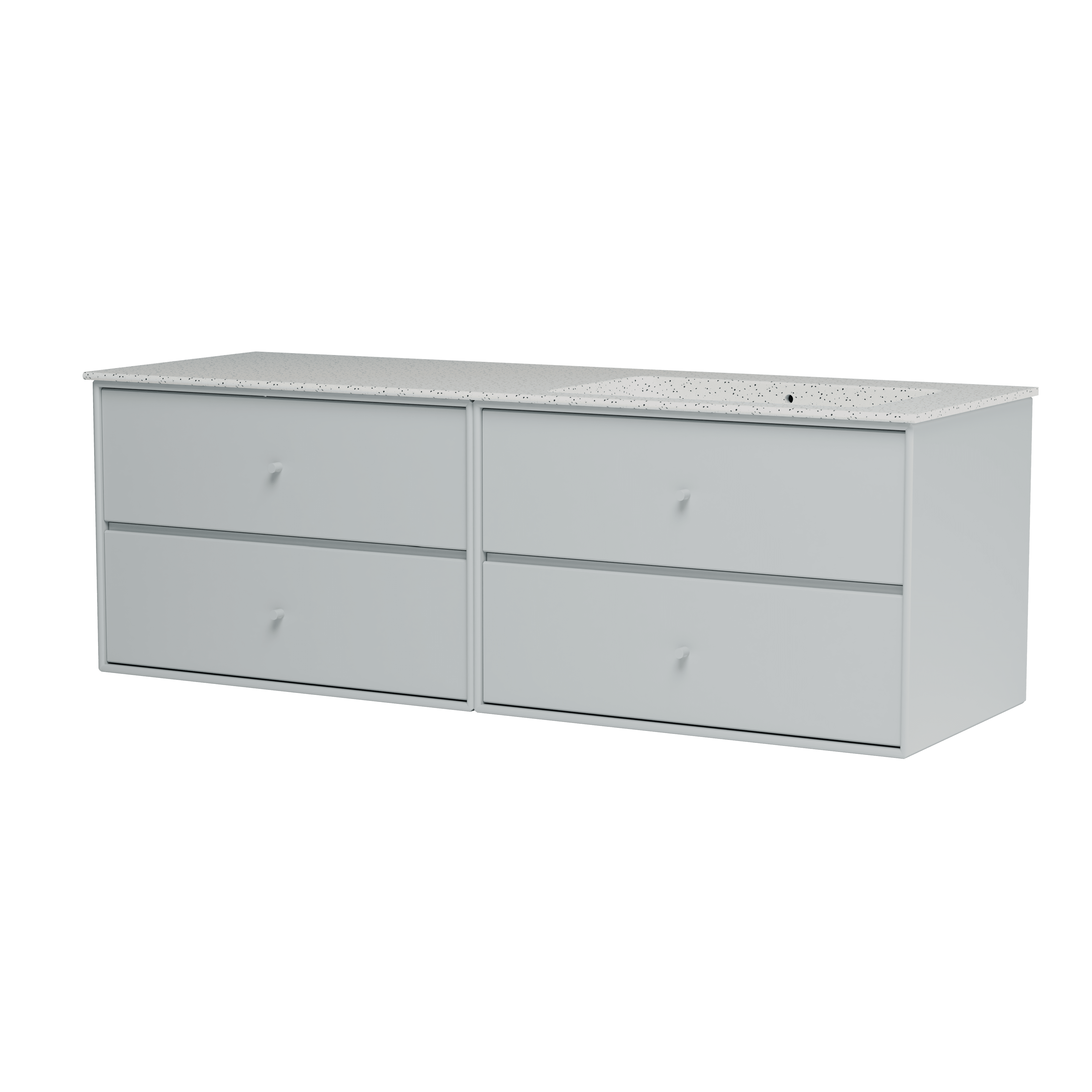 Montana Basin SU2402 – badmodul med vask, 141 cm Oyster - Jacobsen Plus