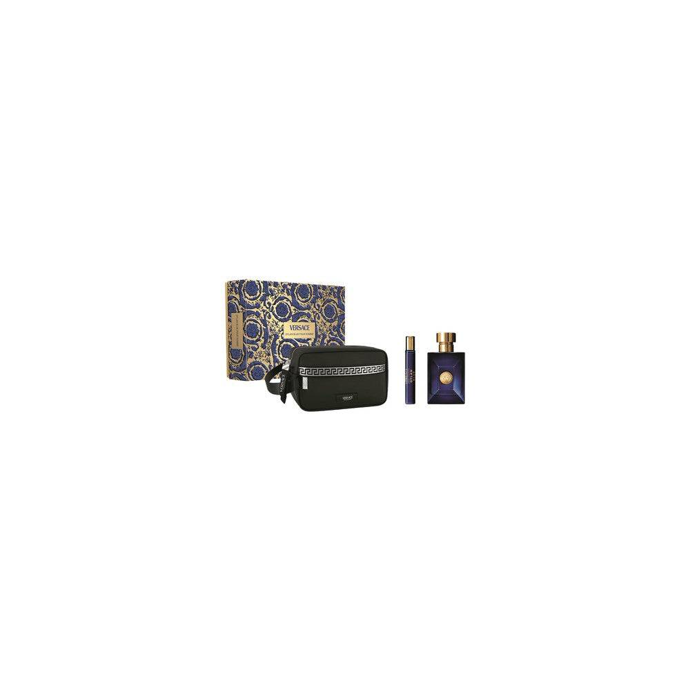 Versace Dylan Blue EDT 100 ml, EDT 10 ml e trousse — Set fragranza e cura