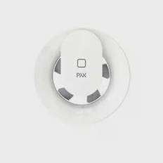 Pax Calima hvid plast fuldautomatisk ventilator m/styring via app, 177x177x81 mm