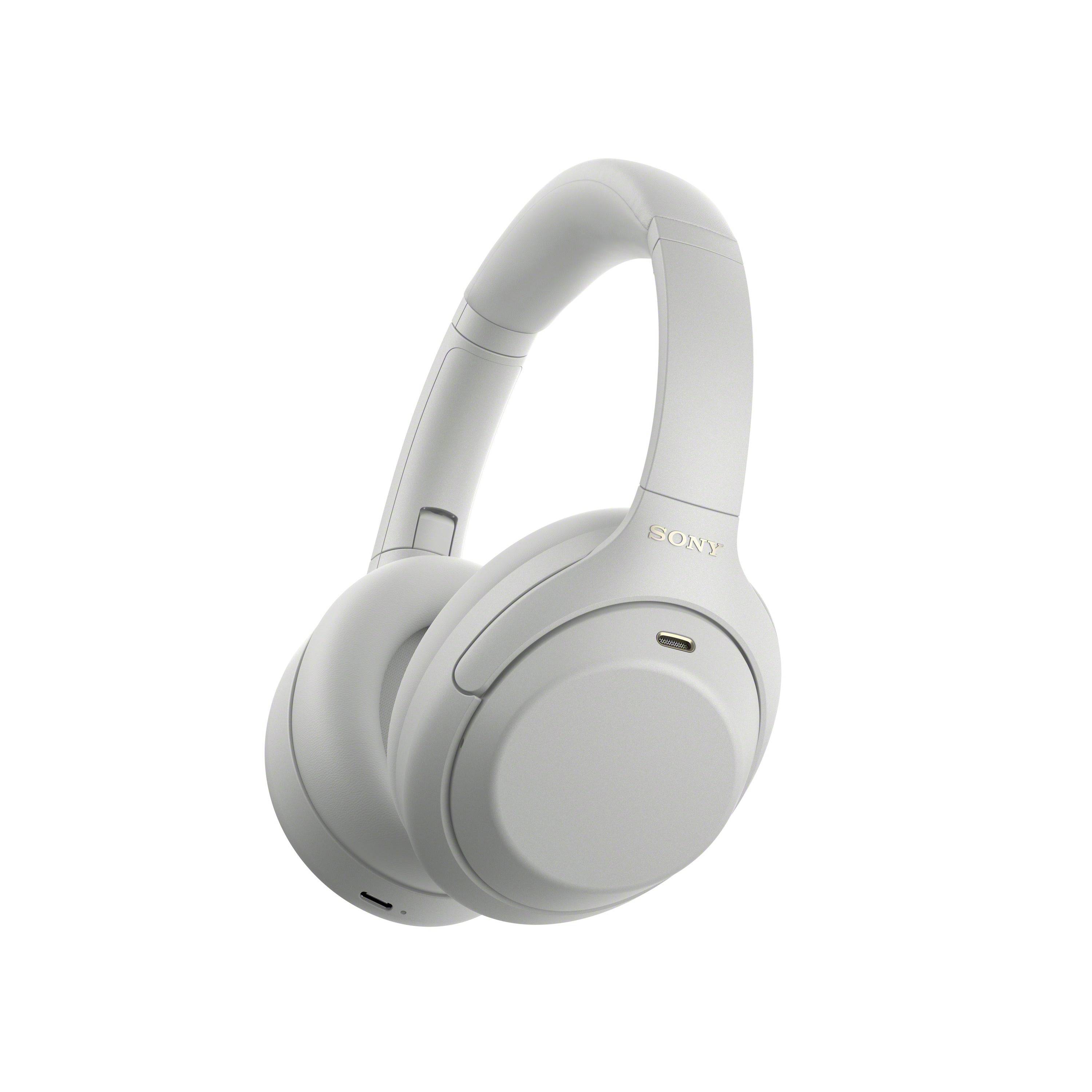 Sony WH-1000XM4C Noise Cancelling Wireless Over Ear Headphones, Platinum Silver