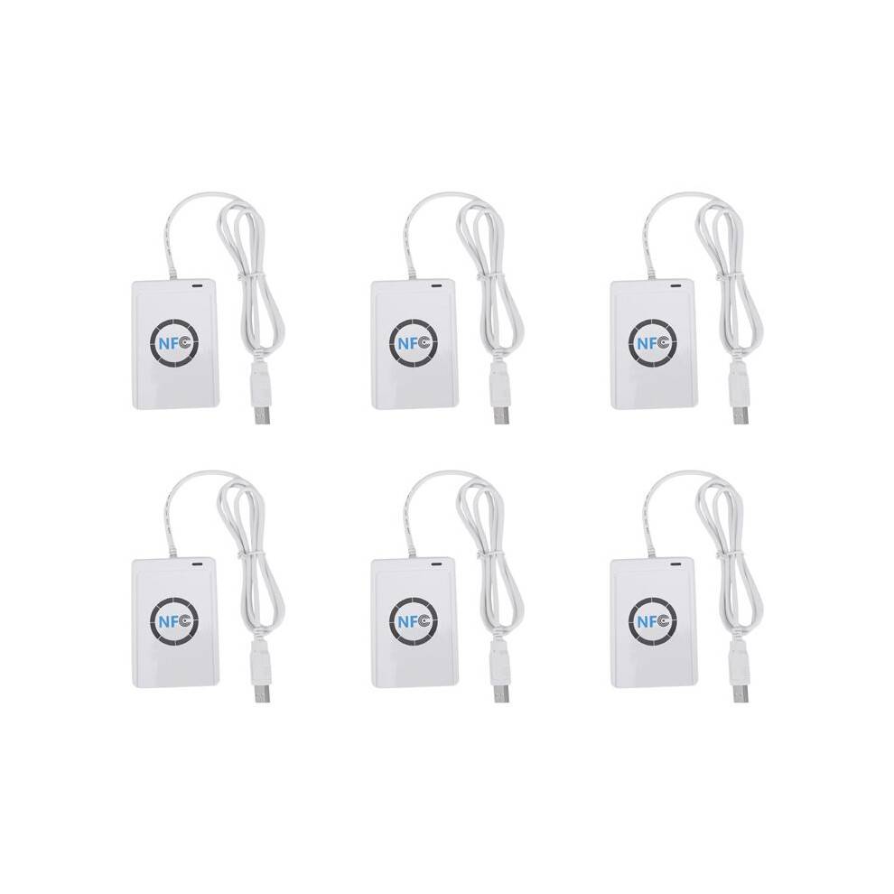 6X USB NFC Card Reader Writer ACR122U-A9 China Contactless RFID Card Reader Windows Wireless NFC Reader
