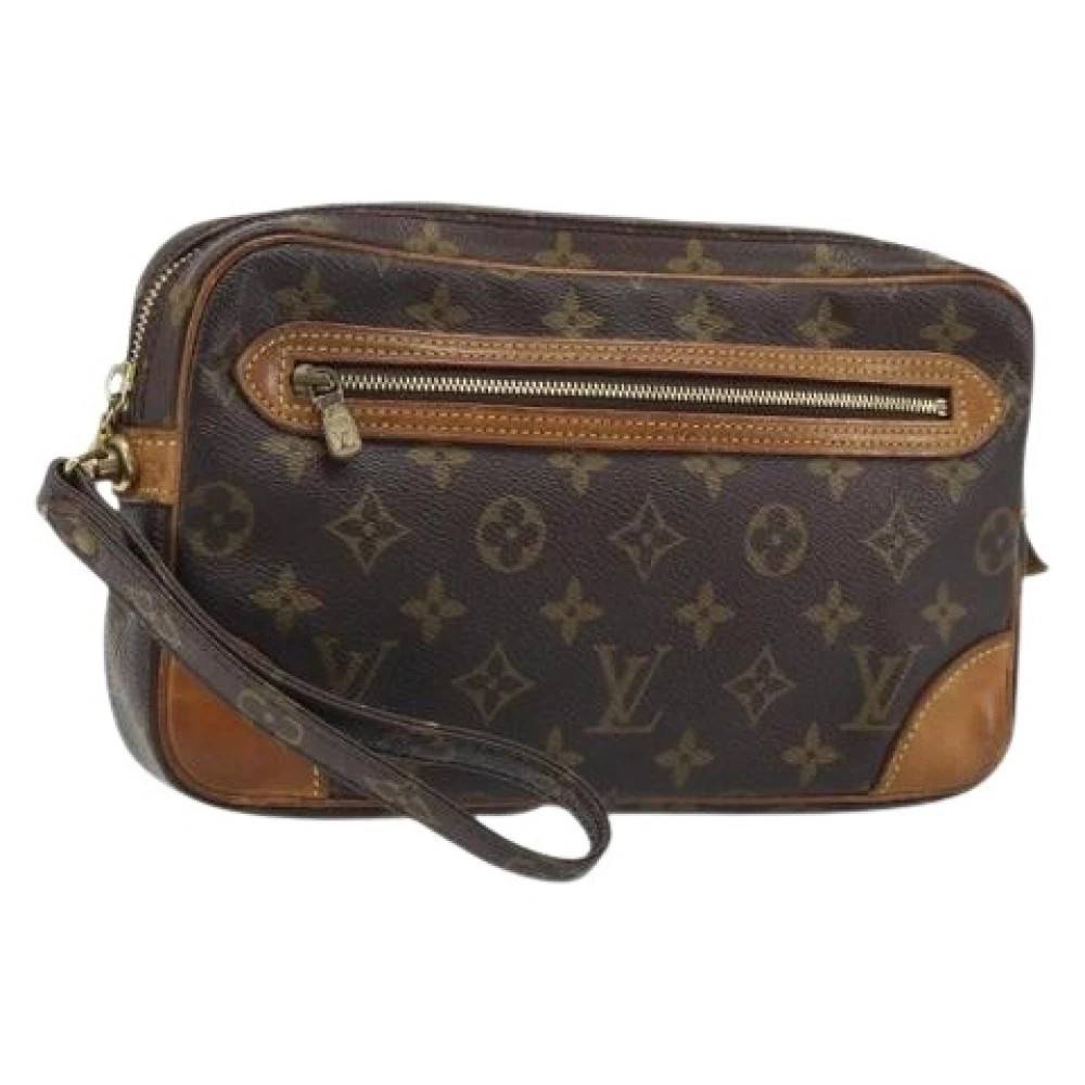 Louis Vuitton Vintage Pre-owned Vintage Monogram Clutch - Vintage - Dame - Brun - ONE SIZE - Læder