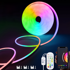 5V USB RGB Neon LED Strip 1M 2M 3M 4M 5M WiFi Neon RGB Strip Work With Tuya App/Smart Life/Alexa for