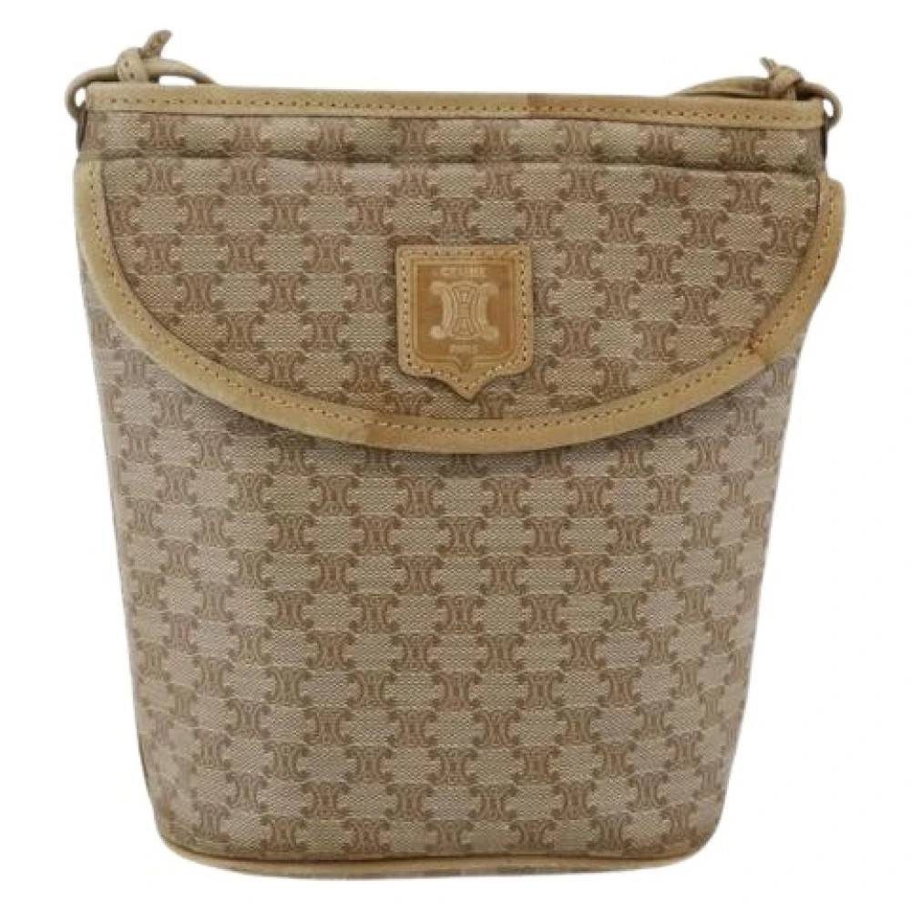 Celine Vintage Pre-owned Canvas celine-tasker - Vintage - Dame - Beige - ONE SIZE -
