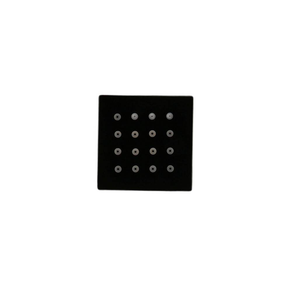 8X Shower Spa Brass Square Massage Body Jets Spray Body Shower , Brushed Nickel Matte Black