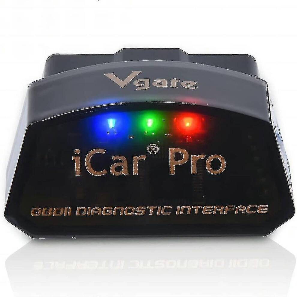 Vgate Icar Pro Bluetooth 4.0 (ble) OBD2 Fejlkodelæser OBDII Kodescanner Bil Check Engine Lampe