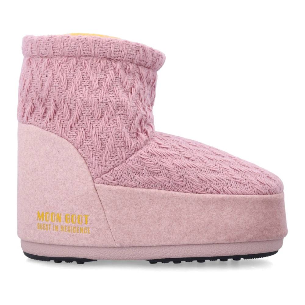 Moon Boot - Icon Low No Lace Knit Boots Skor - Dam - 36 EU - Polyester