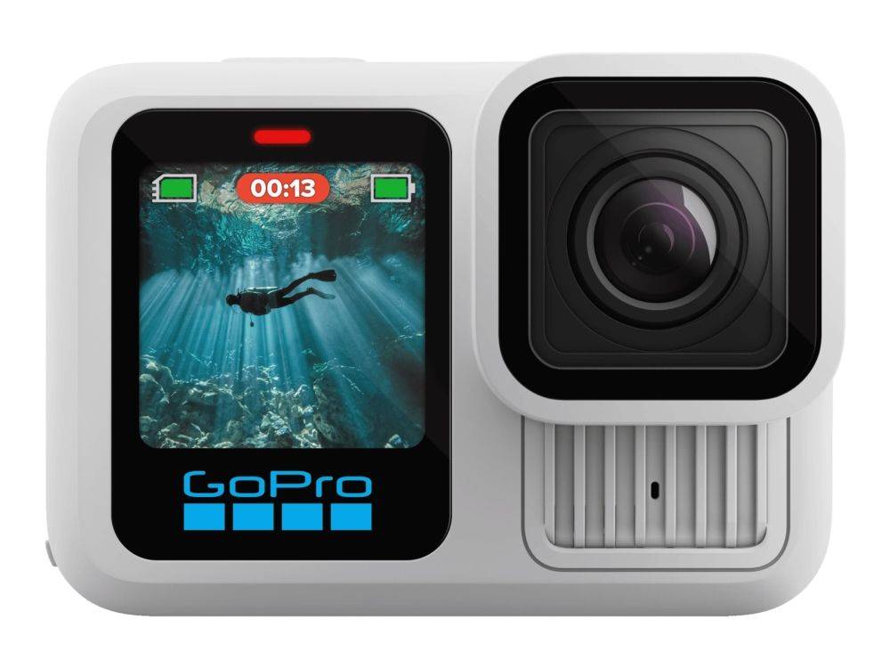 GoPro HERO13 Black - Aktionkamera - 5.3K / 60 fps - 27.6 MP - Wi-Fi, Bluetooth 5.3 LE upp till 10 m - polarvit