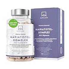 Mariatistel med kronärtskocka, maskros, desmodium och kolin - 120 Kapslar - kosttillskott för levern - 2 kapslar med mariatistel dagligen