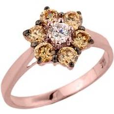 Diamond Engagement Ring in 9ct Rose Gold - rose gold
