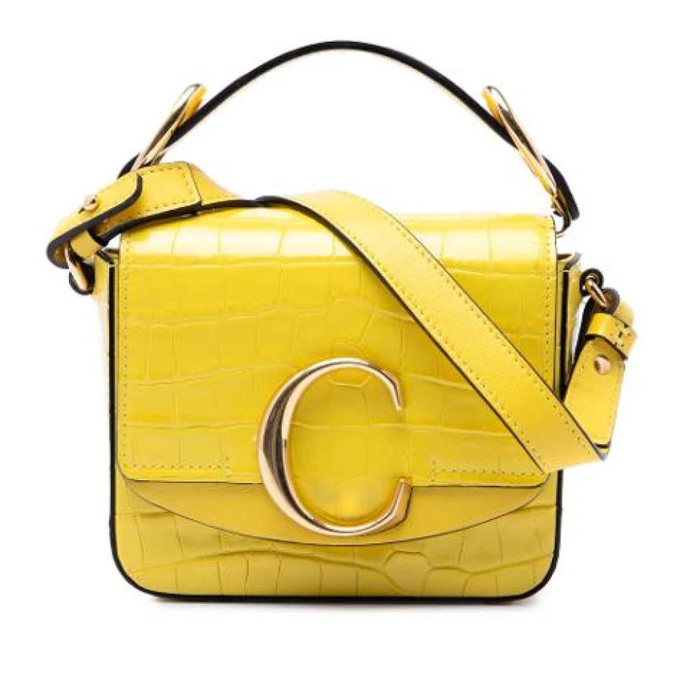Chloé Pre-owned Pre-owned C Satchel - Vintage - Dame - Gul - ONE SIZE - Læder