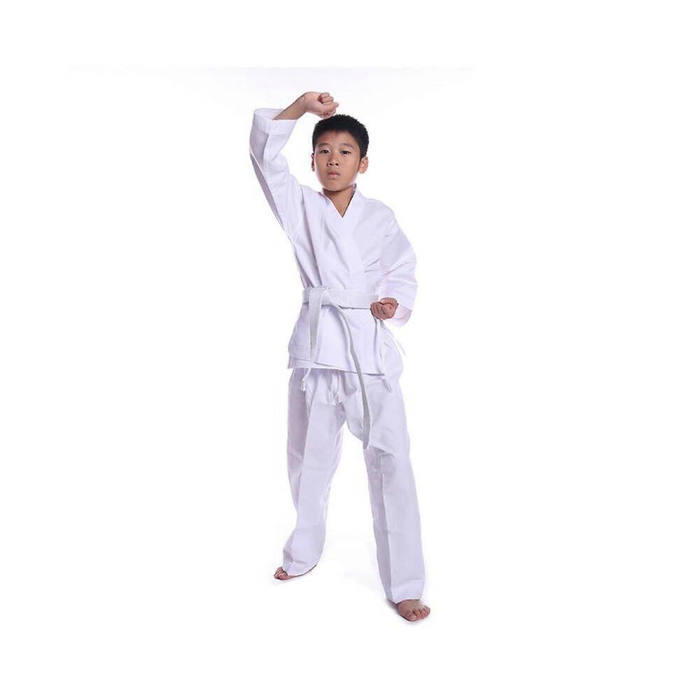 (130cm) Kids Karate Training Suit Light Weight Karate Gi Set Karate Trousers Jackets Breathable Karate Uniform Taekwondo Suit 150cm