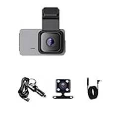 LAINGJINGMEI 2K 1440P Bil DVR Dash Cam Bakifrån Bilkamera Dashcam Drive Videoinspelare Night Vision Auto Parking Monitor Black Box(Rear Camera,64G TF Card)