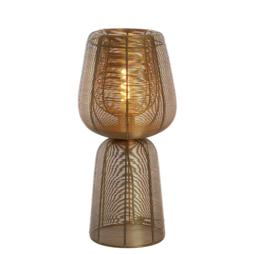 Light & Living - ABOSO table lamp Ø24x54, antique bronze