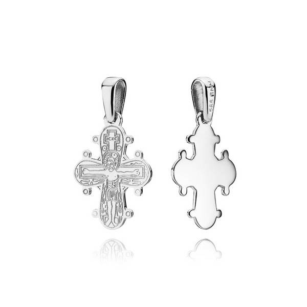 Dagmarkors i sølv - 15x13 mm