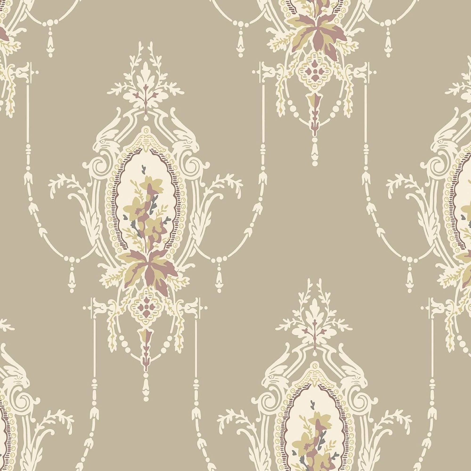 Duro Edsbyn 518-02P Tapetprov Gammelsvenska Klassiker 1850-1950, Beige