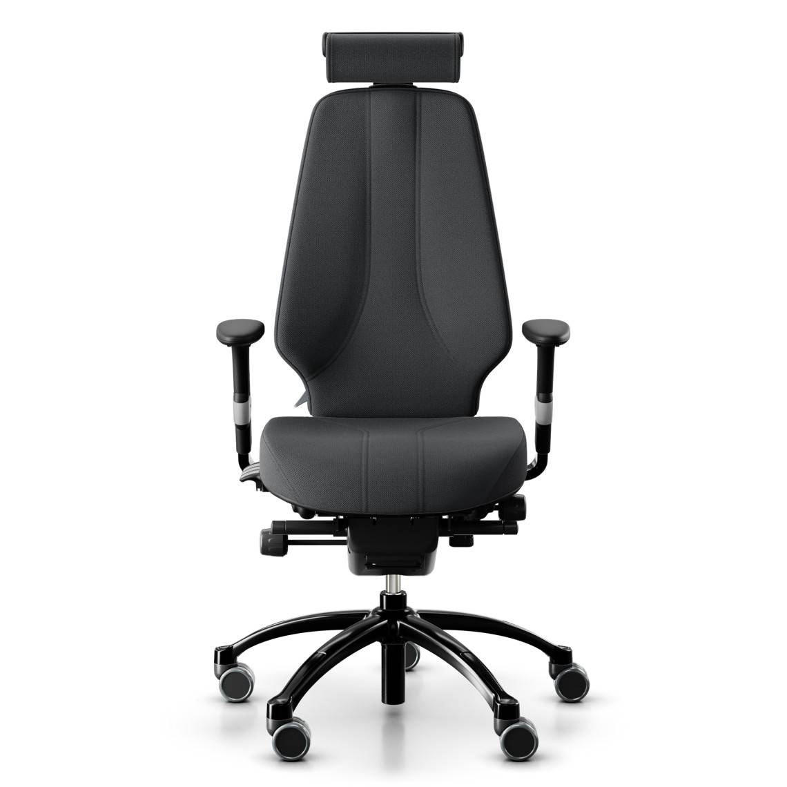 Kontorsstol RH Logic 400 Elite 24/7, Tyg Dark Grey (Select SC60134), Nackstöd Ja, Armstöd Ja, Fotkryss Svart