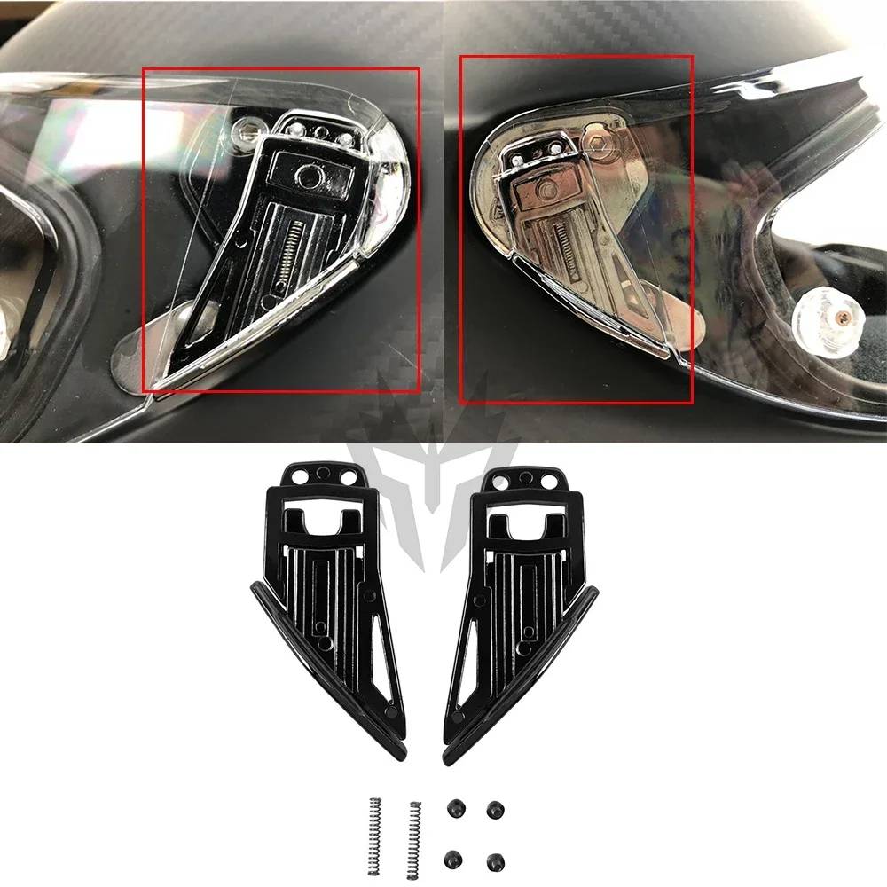 For AGV Pista GPR GPRR Race 3 Helmet Visor A Pair of Pivot Kit Base Plate with Four Screws and Two Springs Visor