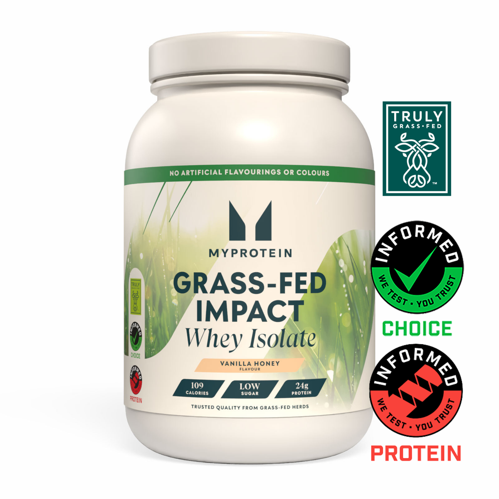 Grass-Fed Impact Whey Isolate - 1kg - Vanilla Honey