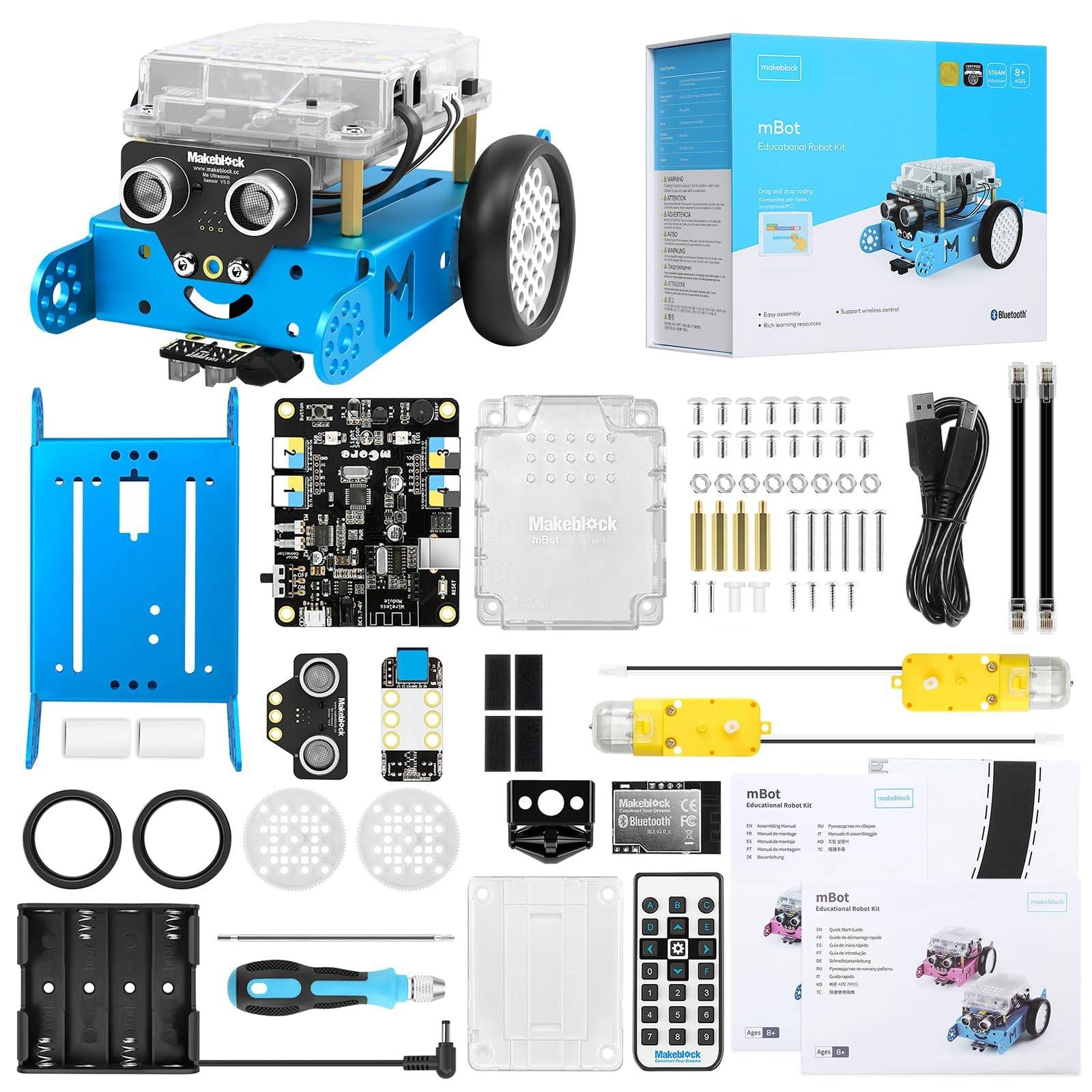 Makeblock mBot Kit STEM Utbildning Arduino Scratch 2.0 Programmerbar Robot Kit för Barn att Lära sig Kodning - Engelsk Version