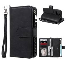 Zipper magnetfodral iPhone 12/12 Pro svart